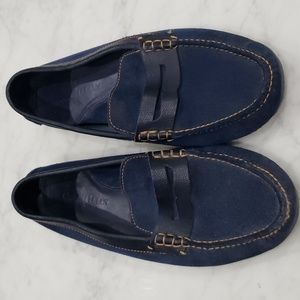 Men's blue suede slip on/loafers Cole Haan by Nike Air